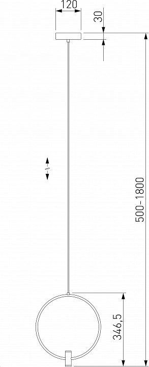Подвесной светильник eurosvet layla 50257/1 led никель