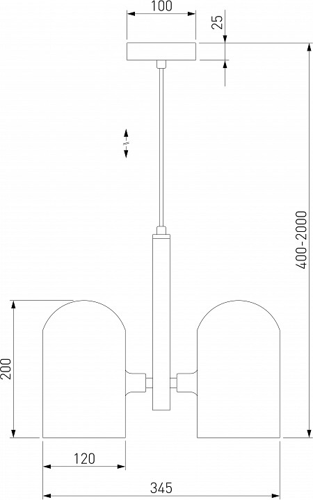 Подвесная люстра eurosvet bambola 50357/3 латунь