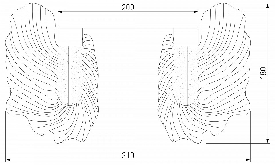Накладной светильник bogate's farfalla 90377/1
