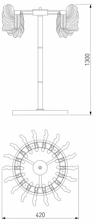 Торшер bogate's farfalla 80510/1