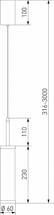 Подвесной светильник eurosvet stark 50386/1 led латунь