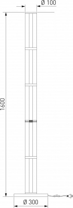 Торшер eurosvet stark 80537/1 латунь