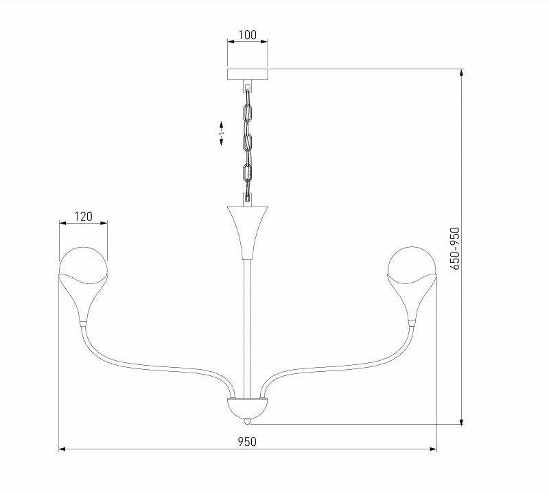 Подвесная люстра eurosvet calyx 60169/8 никель