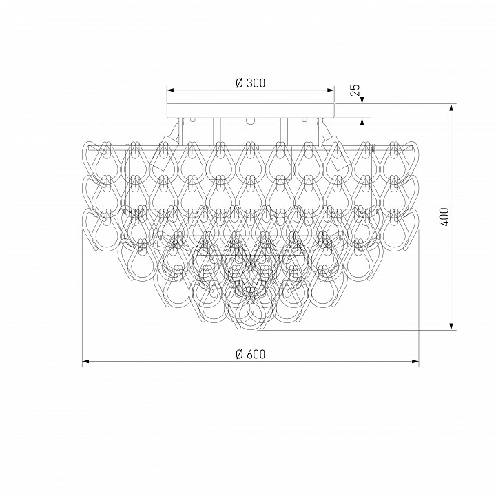Потолочная люстра bogate's cappio 380/8