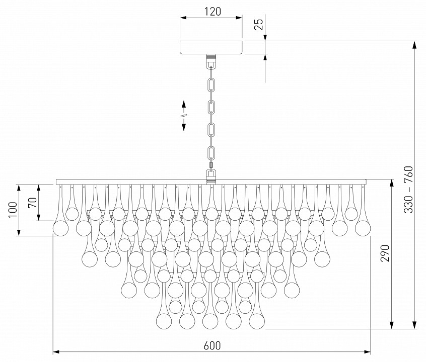 Подвесная люстра bogate's gutta 476/8