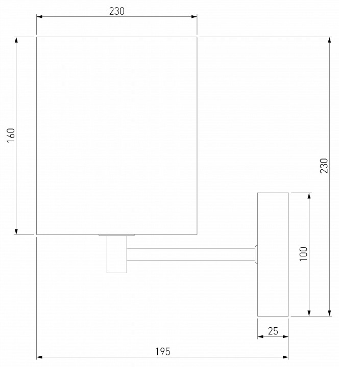Бра eurosvet brume 60174/1 латунь