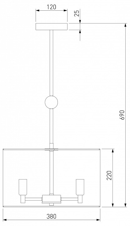 Светильник на штанге eurosvet brume 60174/3 латунь
