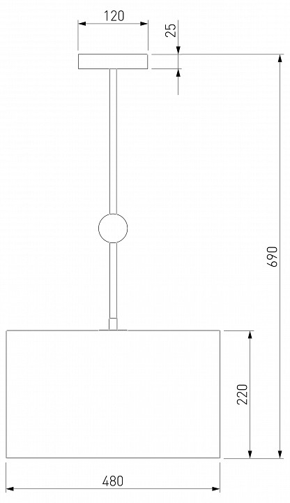 Светильник на штанге eurosvet brume 60174/5 латунь