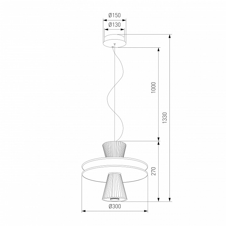 Подвесной светильник eurosvet titania 40028/1 led белый