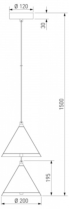 Подвесной светильник eurosvet peak 604052 led бежевый