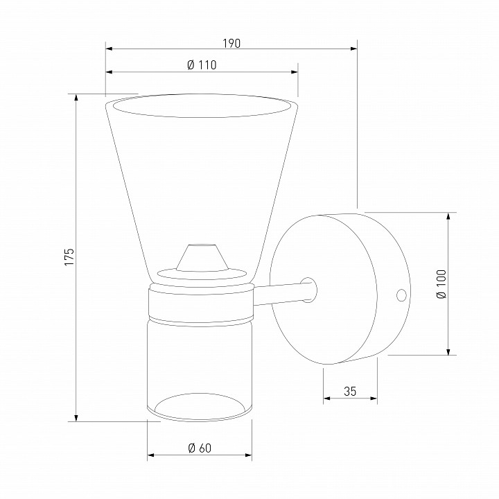 Бра eurosvet vial 201053 led