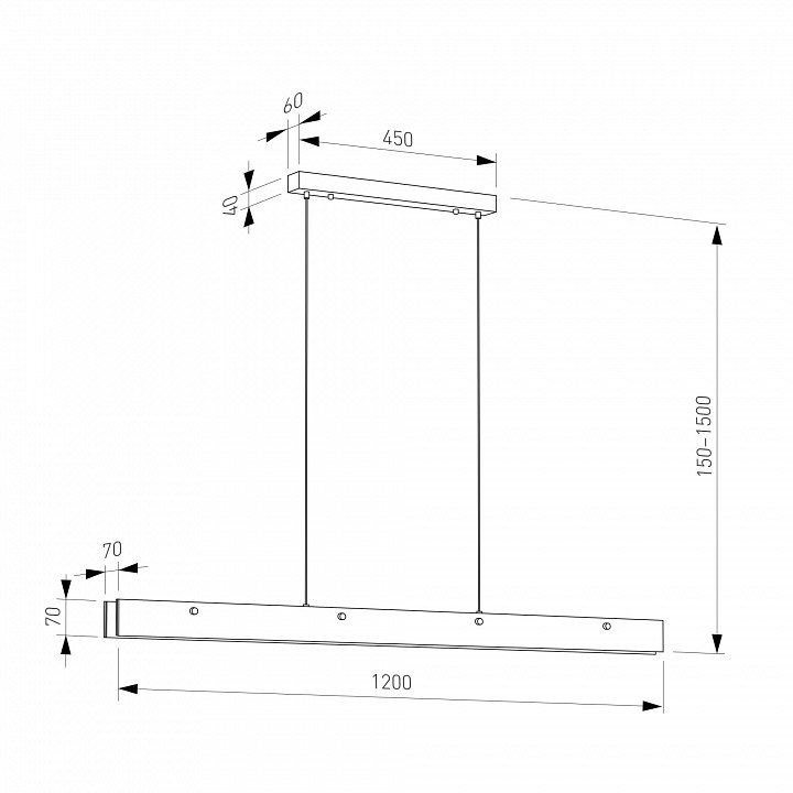 Подвесной светильник eurosvet alabaster 604053 led
