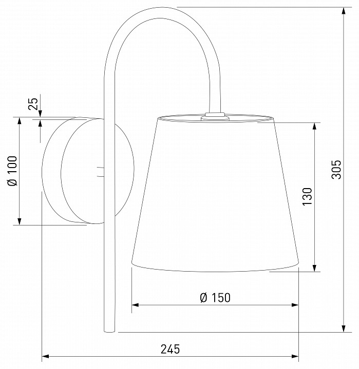 Бра eurosvet pearl 101013 латунь/перламутр