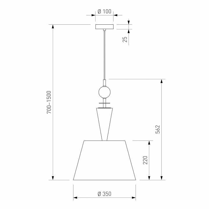 Подвесной светильник eurosvet teja 104014