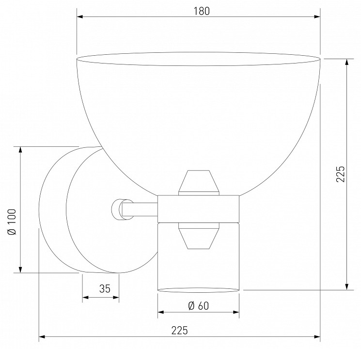 Бра eurosvet vial 202053 led