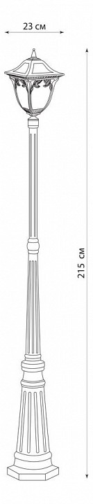 Фонарный столб feron афина 11493