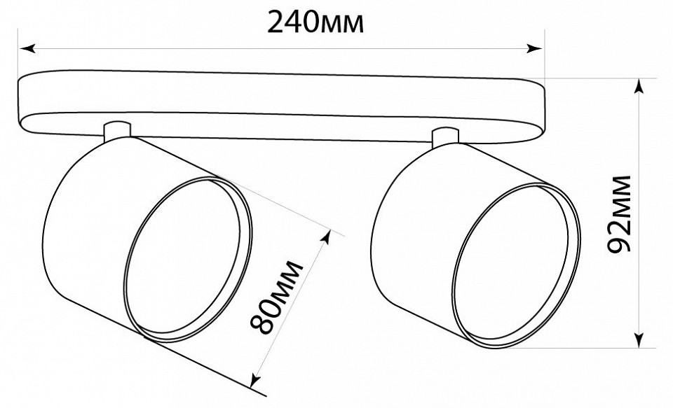 Спот feron barre 41476