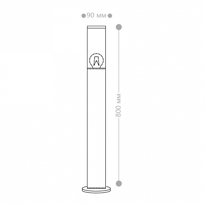 Наземный низкий светильник feron dh1305 51333