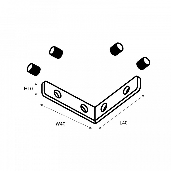 Крепление для трека favourite logica 1014-cu-001