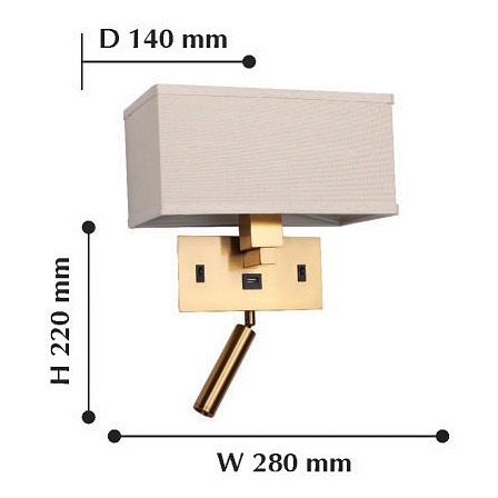 Бра с подсветкой favourite lectio 2225-2w
