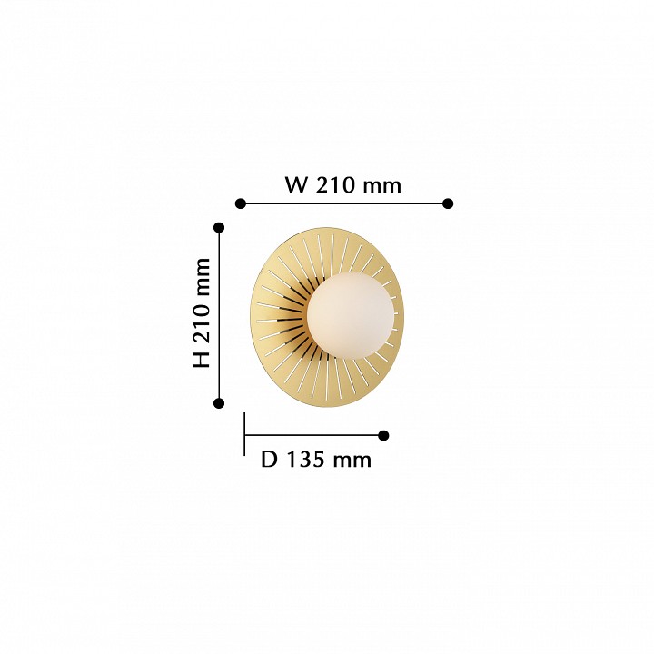Бра favourite sonnenblume 2356-1w