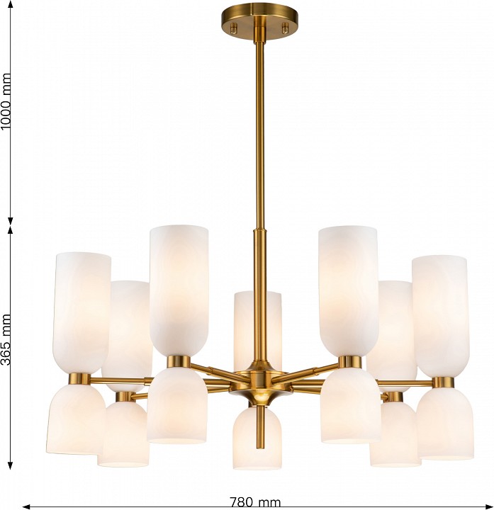 Люстра на штанге favourite amusing 2876-7p