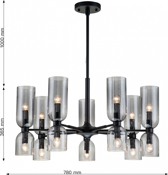 Люстра на штанге favourite amusing 2877-7p