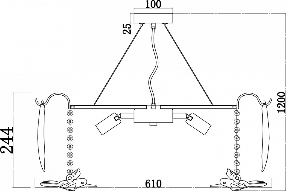 Подвесная люстра favourite philomela 3054-8p
