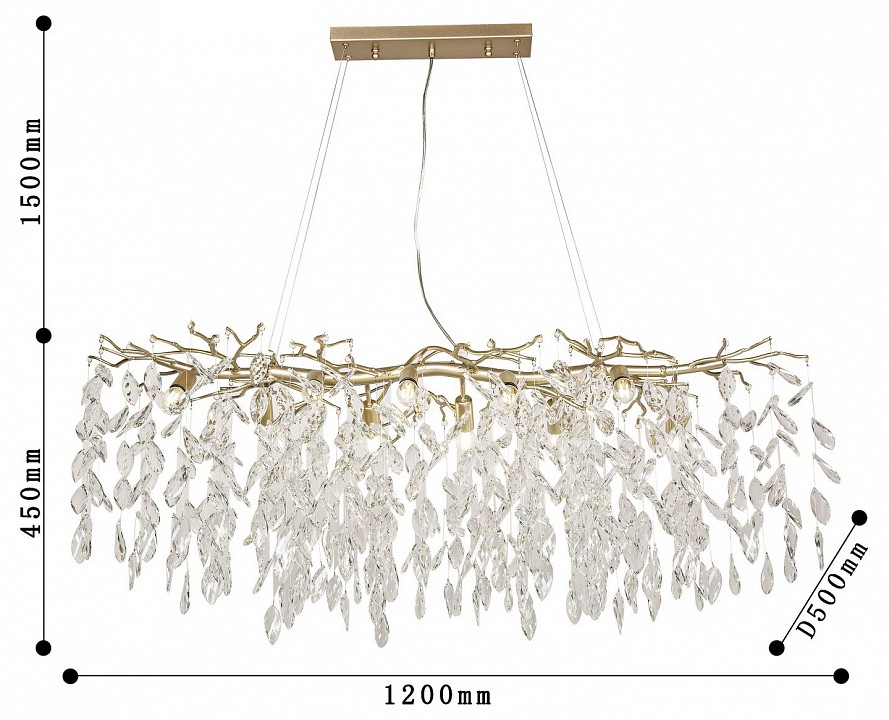 Подвесная люстра favourite brillo 3056-10p