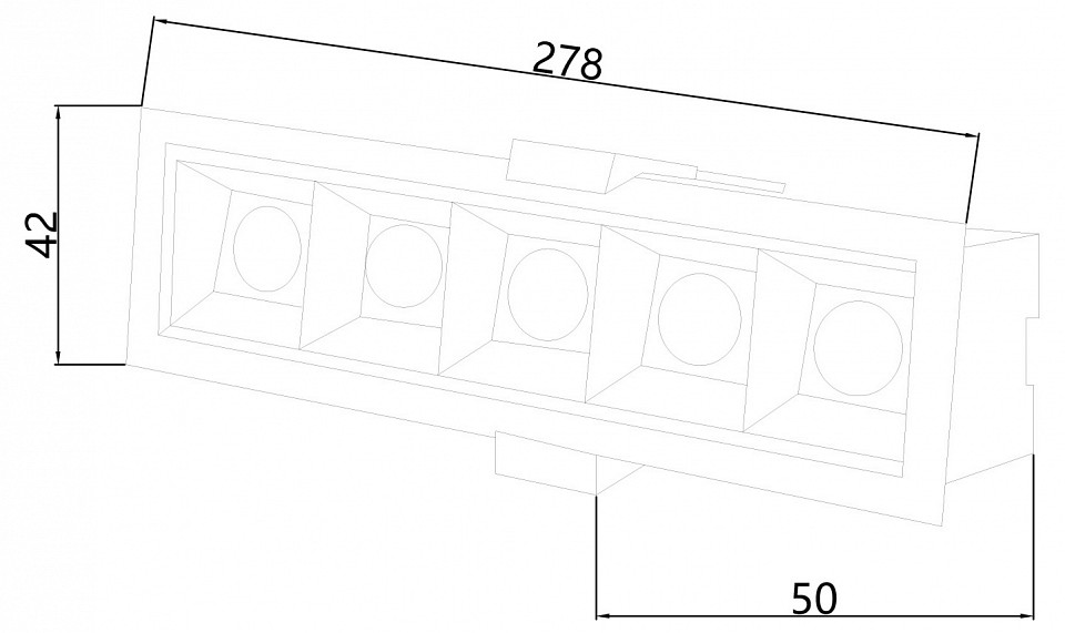 Встраиваемый светильник favourite roshni 3084-5c