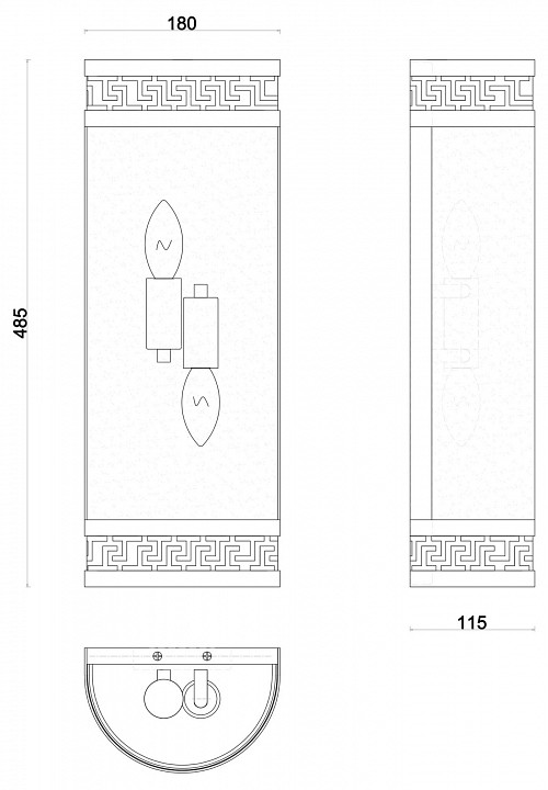 Накладной светильник favourite exortivus 4010-2w