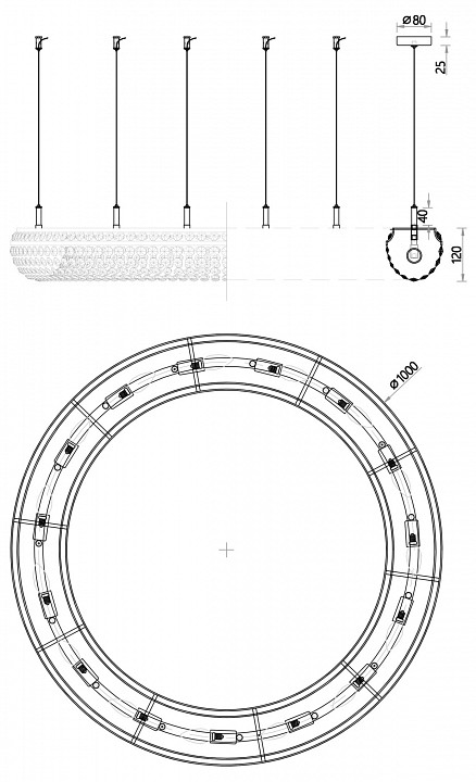 Подвесная люстра favourite monilibus 4015-15p