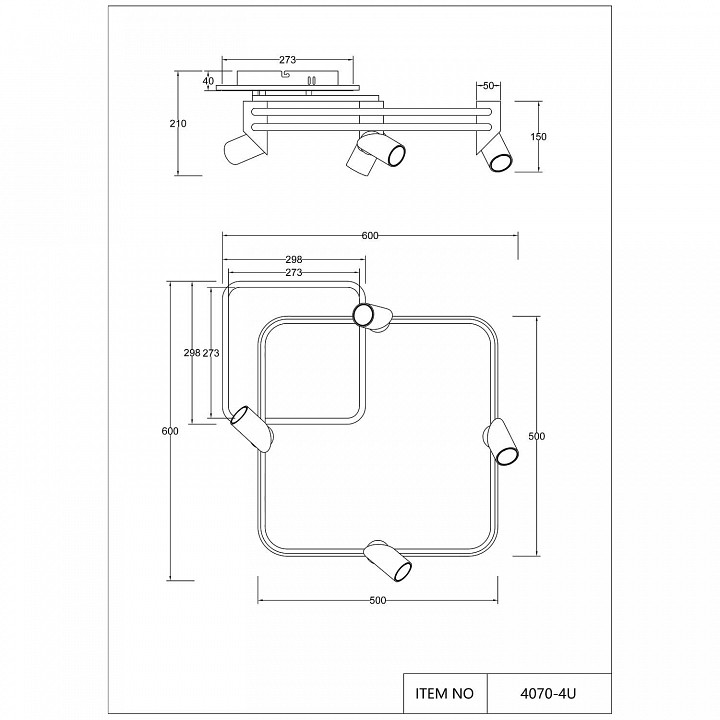 Потолочная люстра favourite cosmical 4070-4u