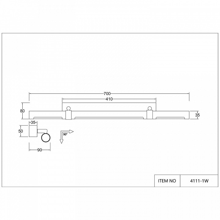 Подсветка для картины favourite cuero 4111-1w
