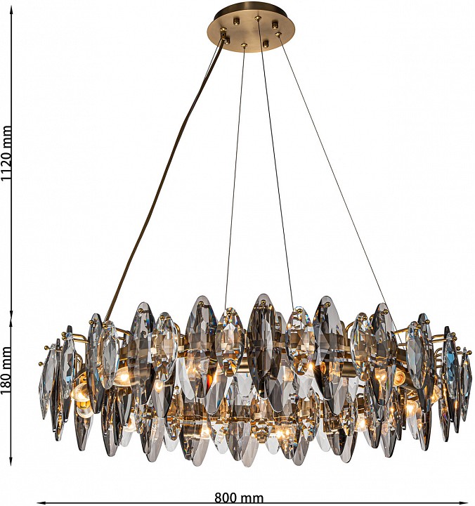 Подвесная люстра favourite glans 4303-12p