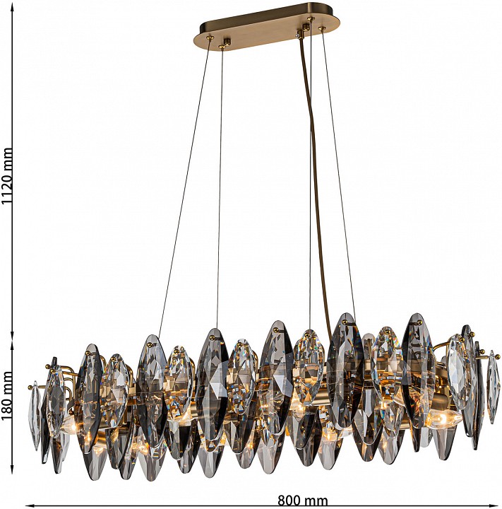 Подвесная люстра favourite glans 4303-8pc