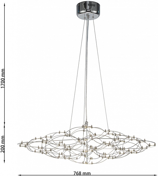 Подвесная люстра favourite thinner 4305-8p