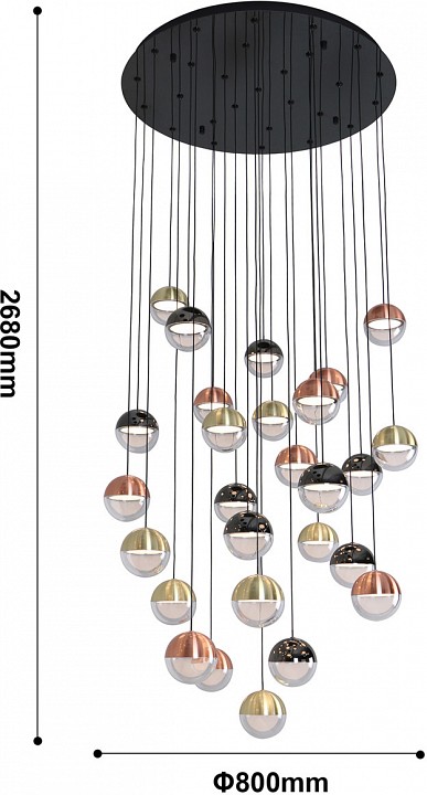 Подвесная люстра favourite luna 4371-27p