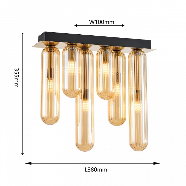 Потолочная люстра favourite stalactit 4455-6p