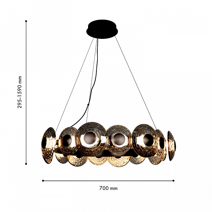 Подвесная люстра favourite claros 4642-16p