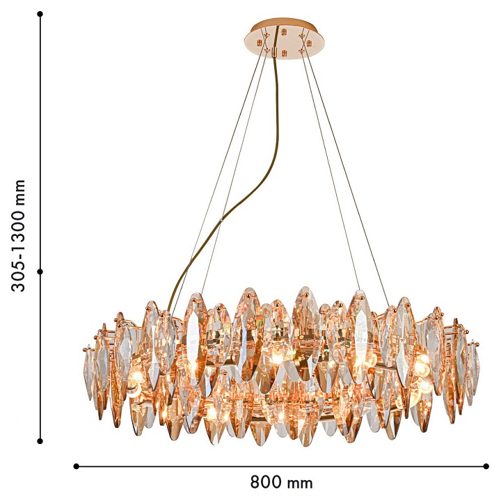 Подвесная люстра favourite glans 4719-12p