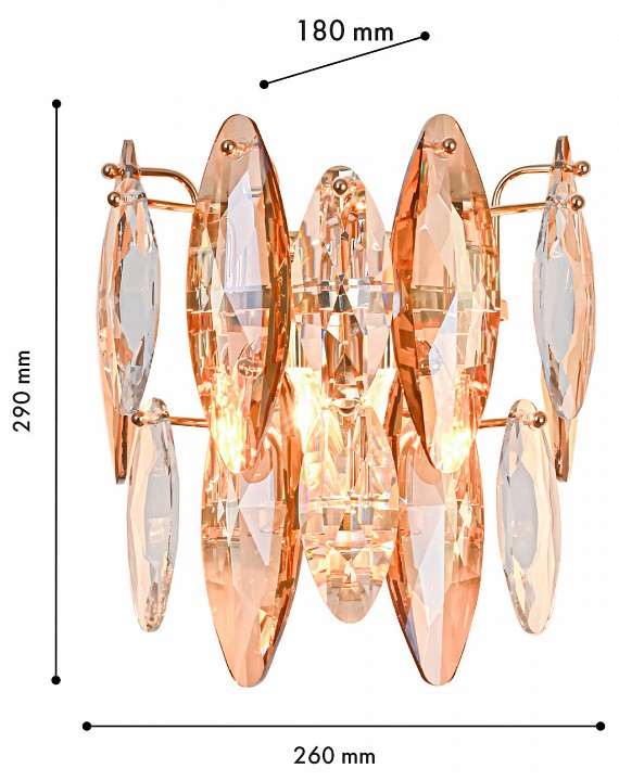 Накладной светильник favourite glans 4719-2w
