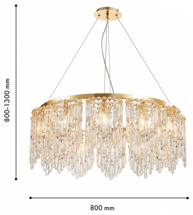 Подвесная люстра favourite diadem 4724-12p