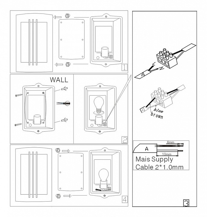 Накладной светильник globo orlando 3156-2