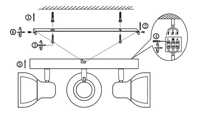 Спот globo nashville 56182-3