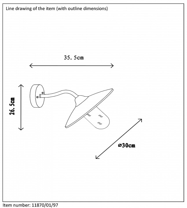 Светильник на штанге lucide aruba 11870/01/97