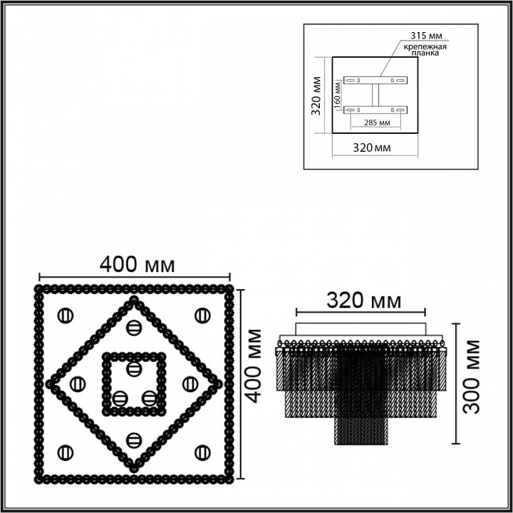 Потолочная люстра lumion spirals 6576/11cs