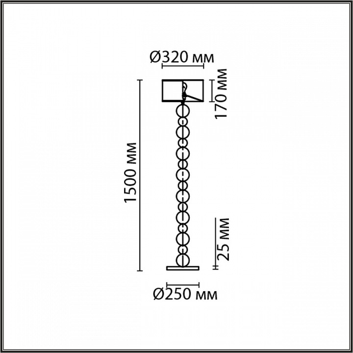 Торшер lumion navila 8079/1f