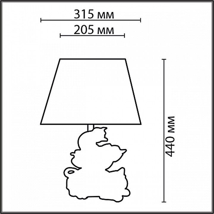 Настольная лампа декоративная lumion catty 8128/1т
