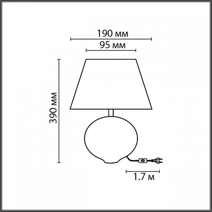 Настольная лампа декоративная lumion tapala 8139/1т